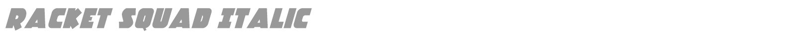 Racket Squad font preview