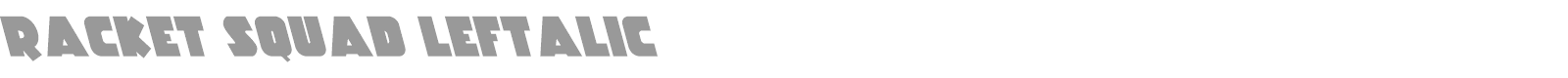 Racket Squad font preview