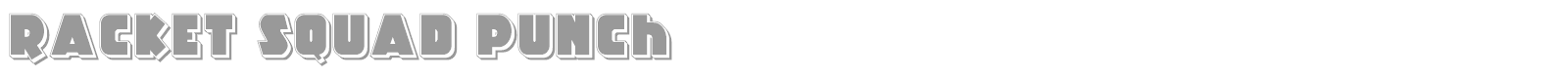 Racket Squad font preview