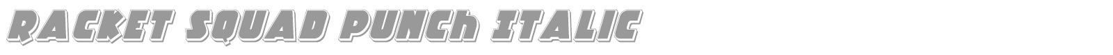 Racket Squad font preview