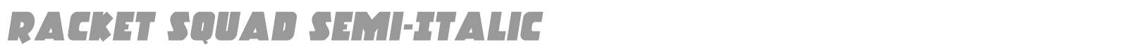 Racket Squad font preview