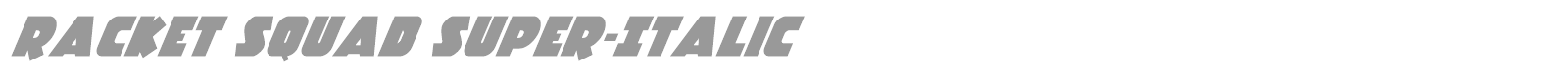 Racket Squad font preview