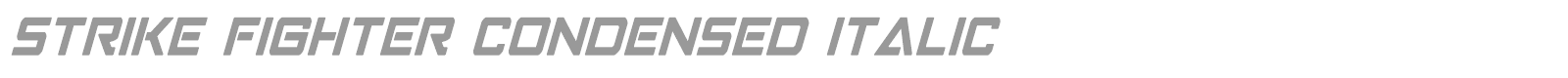 Strike Fighter font preview
