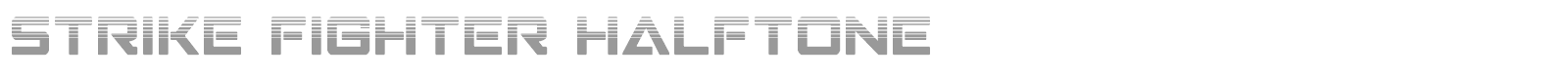 Strike Fighter font preview