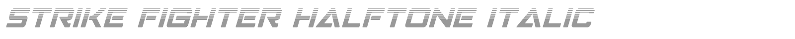 Strike Fighter font preview