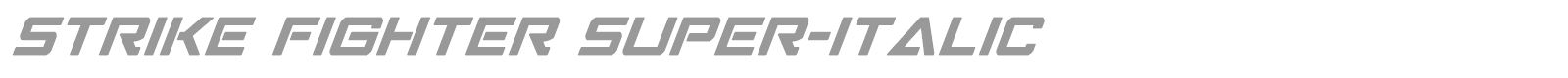 Strike Fighter font preview