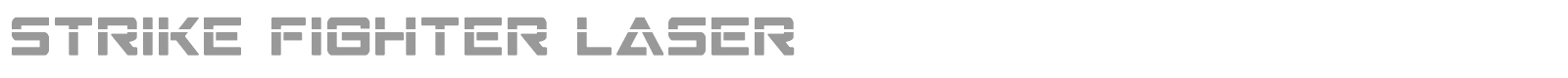Strike Fighter font preview