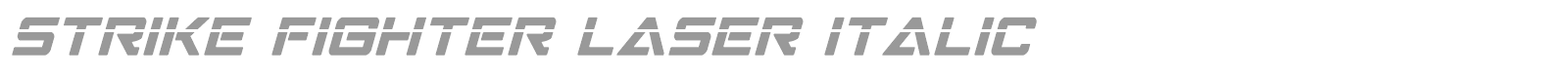Strike Fighter font preview