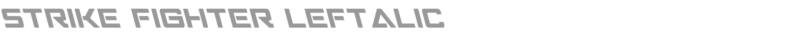 Strike Fighter font preview