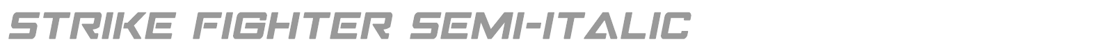 Strike Fighter font preview