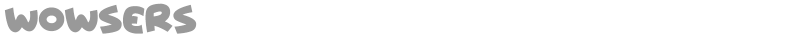Wowsers font preview
