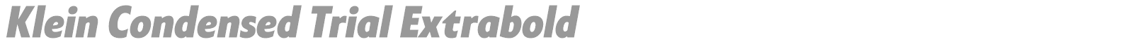 Klein font preview