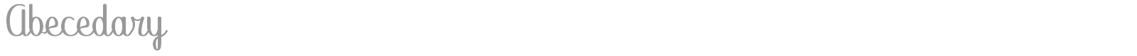 Abecedary font preview