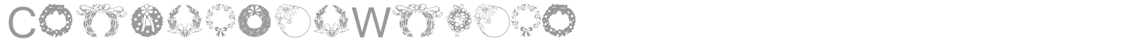 Christmas Wreath font preview