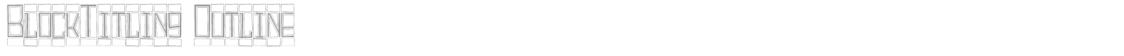 Block Titling font preview