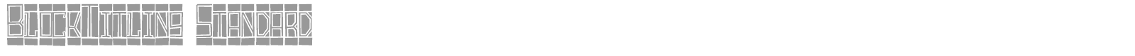 Block Titling font preview