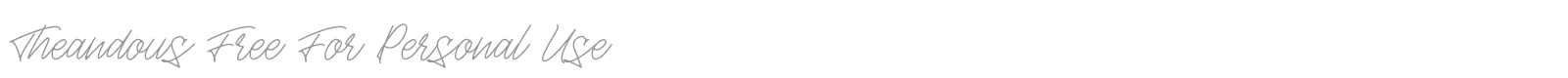 Theandous font preview