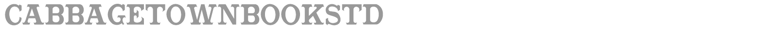 Cabbagetown font preview