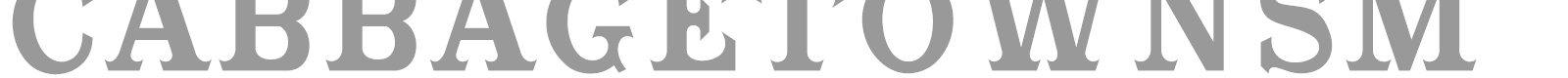 Cabbagetown font preview