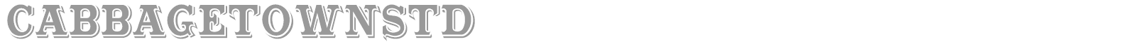 Cabbagetown font preview