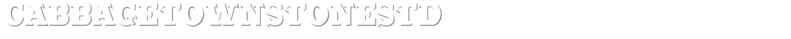 Cabbagetown font preview