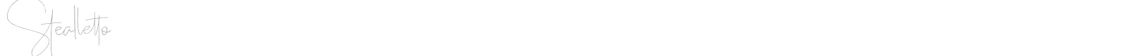 Stealletto font preview