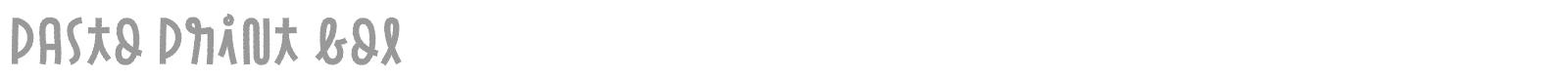 Pasto font preview