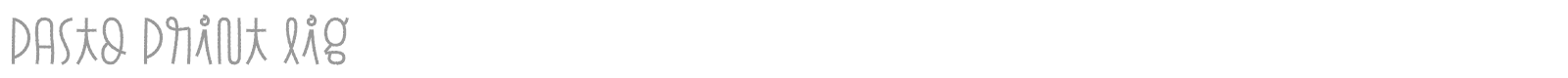 Pasto font preview