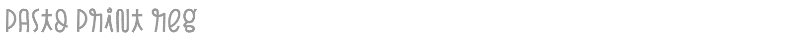Pasto font preview