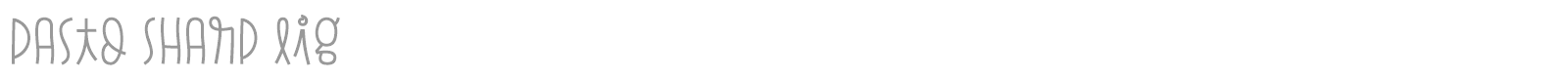 Pasto font preview