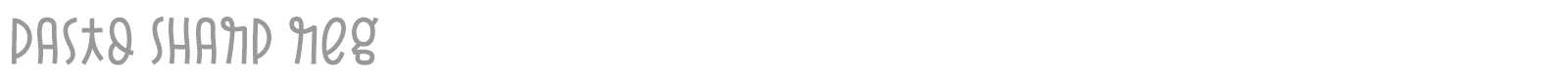 Pasto font preview