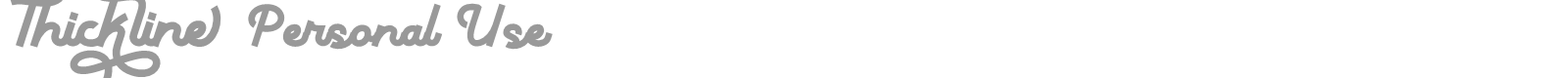 Thickline font preview