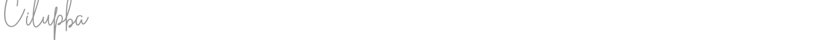 Cilupba font preview