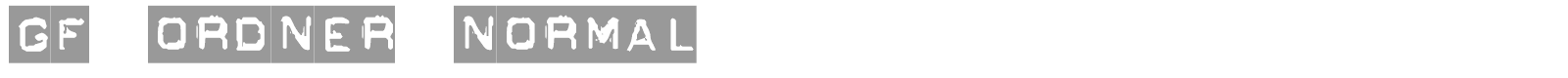 GF Ordner font preview