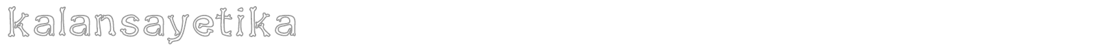 Kalansayetika font preview