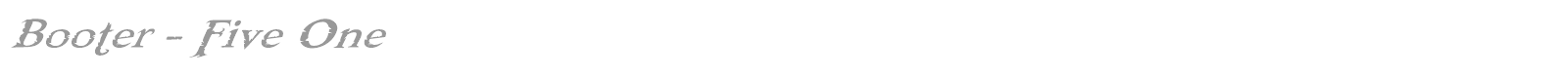 Booter font preview
