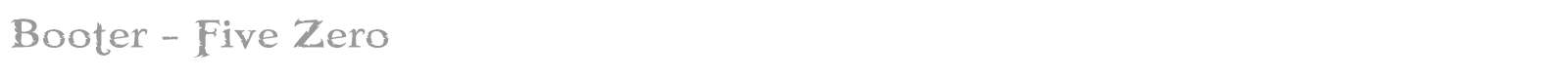 Booter font preview