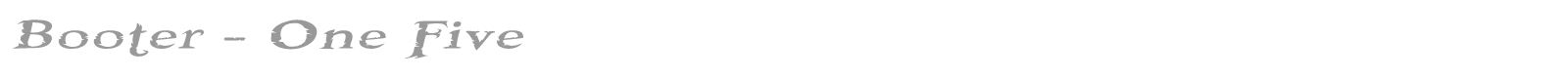 Booter font preview