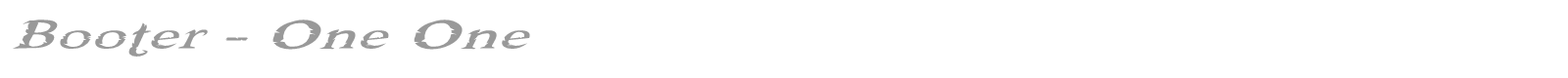 Booter font preview