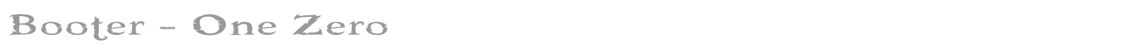 Booter font preview