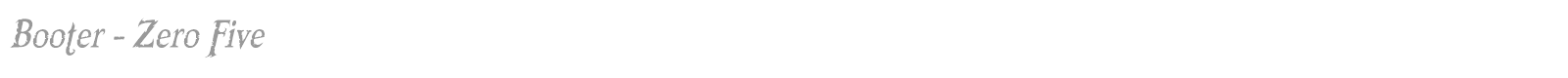 Booter font preview