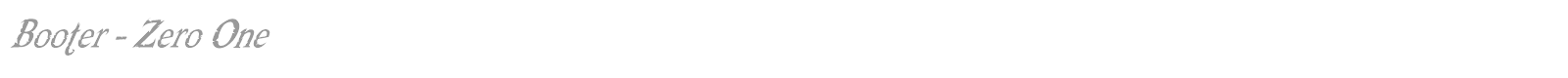 Booter font preview