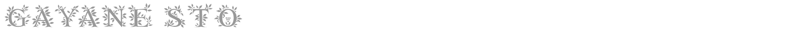 Gayane font preview