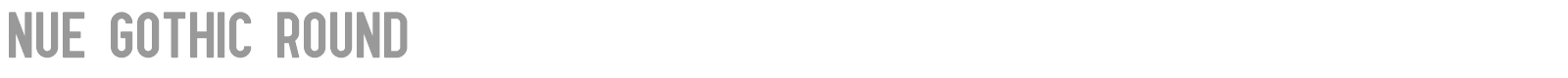 Nue Gothic Round font preview