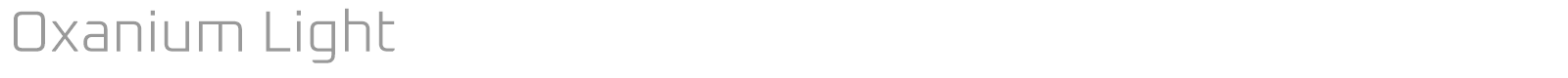 Oxanium font preview