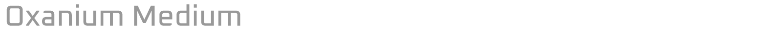 Oxanium font preview