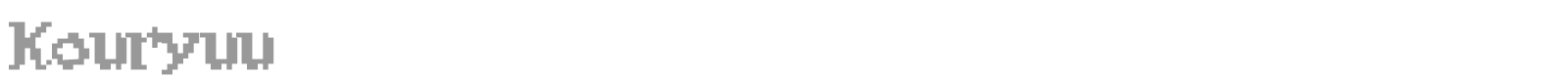 Kouryuu font preview