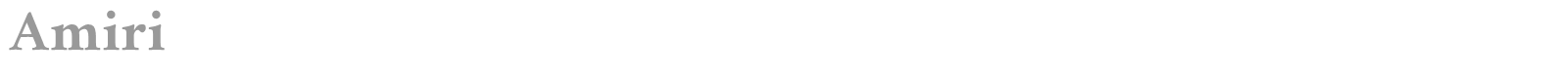 Amiri font preview