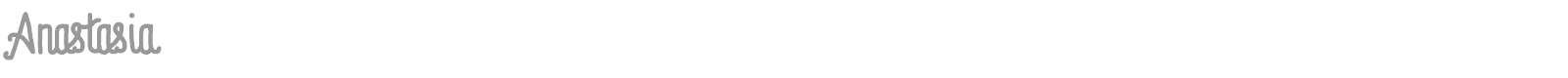 Anastasia font preview