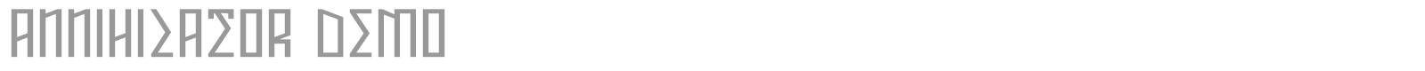 Annihilator font preview